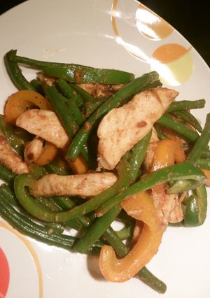 いんげん豆と鶏むね肉のピリ辛簡単炒め-レシピのメイン写真