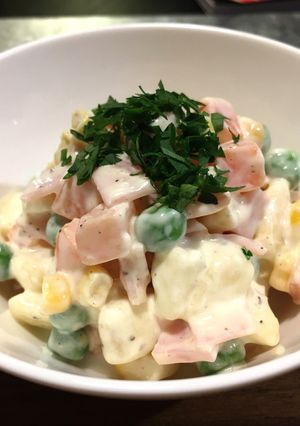 バナナとミックスベジタブルのサラダ-レシピのメイン写真