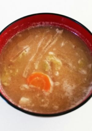 挽き肉の豚汁風-レシピのメイン写真