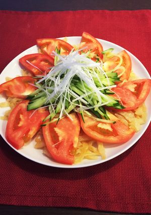 涼拌海蜇(クラゲのサラダ)-レシピのメイン写真