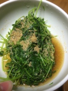 簡単に豆苗お浸し-レシピのメイン写真