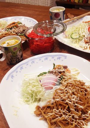 野菜モリモリ変わり焼きそば。-レシピのメイン写真