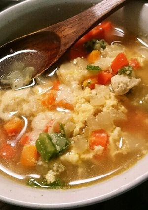 栄養満点！コンソメベースのスープ-レシピのメイン写真
