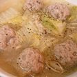 白菜と肉団子の春雨スープ