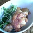鶏と水菜のめんつゆ煮