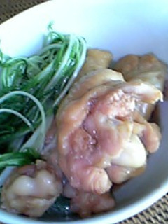 鶏と水菜のめんつゆ煮-レシピのメイン写真