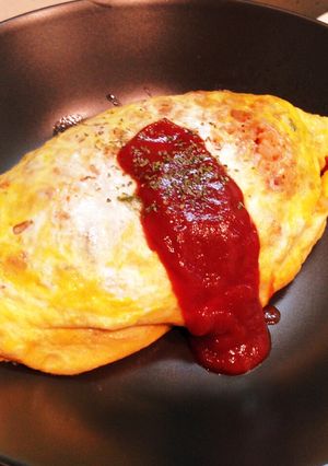 【塩分控え目】卵1個で作るオムライス-レシピのメイン写真