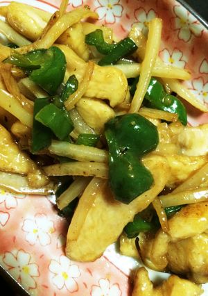 大根の皮と鶏肉の中華炒め お弁当にも☆-レシピのメイン写真