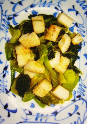 ☆青梗菜とイカの炒め物☆-レシピのメイン写真