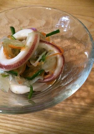 ☆エゴマ油使用☆イカと野菜の和風マリネ-レシピのメイン写真