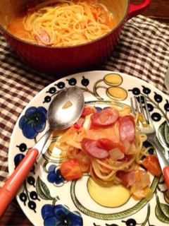 一人鍋みたいな、ワンポットパスタ-レシピのメイン写真