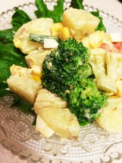簡単☆洋風野菜ミックスとポテトの卵サラダ-レシピのメイン写真