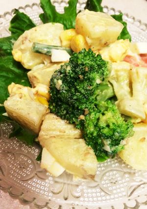 簡単☆洋風野菜ミックスとポテトの卵サラダ-レシピのメイン写真