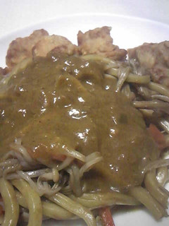 カレーがけ焼きうどん-レシピのメイン写真