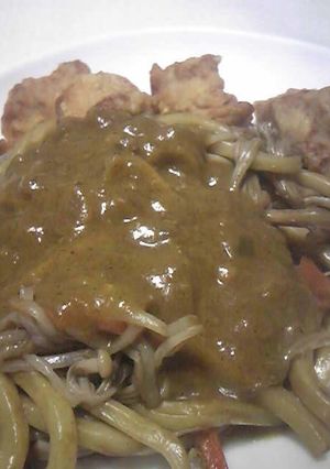 カレーがけ焼きうどん-レシピのメイン写真