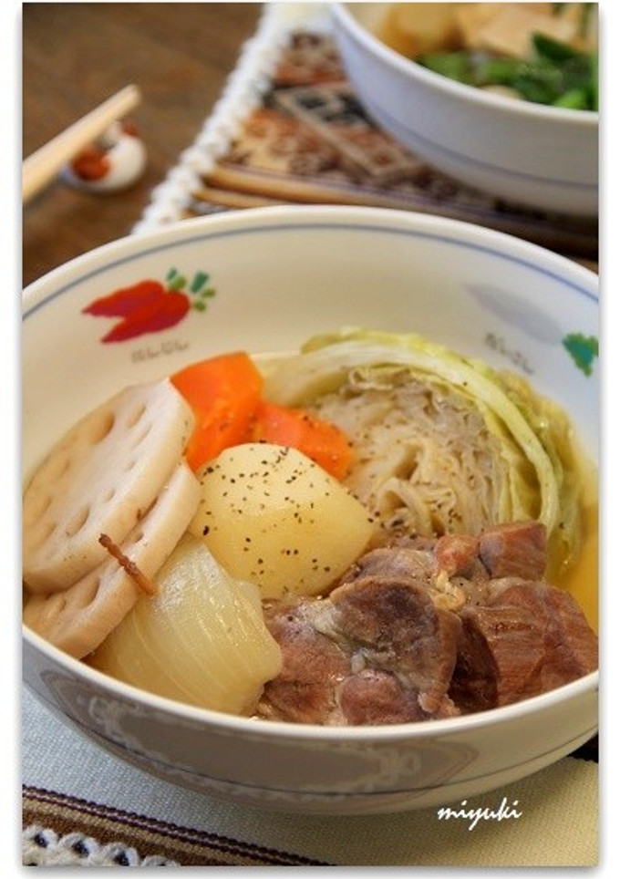 塩豚の野菜たっぷり和風ポトフ-レシピのメイン写真