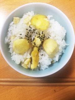 栗ごはん。甘い味付けが苦手な方に。-レシピのメイン写真