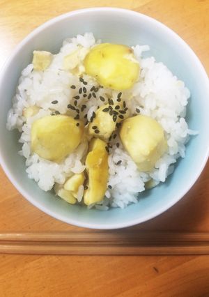 栗ごはん。甘い味付けが苦手な方に。-レシピのメイン写真