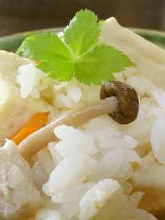 こうや豆腐で炊き込みご飯♪-レシピのメイン写真