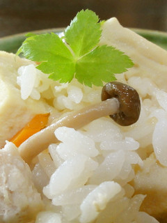 こうや豆腐で炊き込みご飯♪-レシピのメイン写真