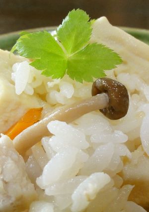 こうや豆腐で炊き込みご飯♪-レシピのメイン写真