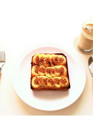 バナナ＆シナモンdeトーストアレンジ-レシピのメイン写真