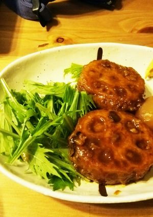 煮込み風蓮根はさみバーグ-レシピのメイン写真