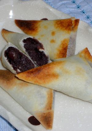 春巻きの皮～！de三角あんこパイ-レシピのメイン写真