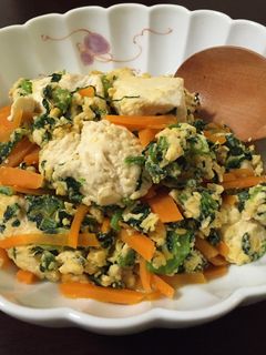 簡単炒り豆腐-レシピのメイン写真
