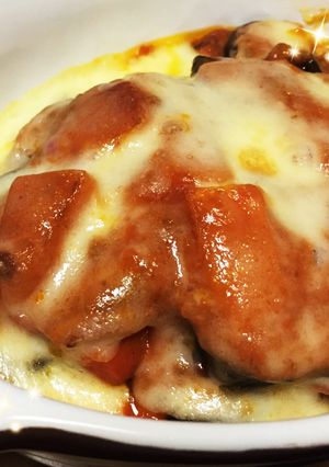 なすとミートソースのチーズ焼き-レシピのメイン写真