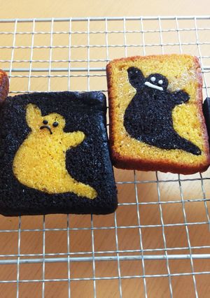 カボチャとブラックココアのパウンドケーキ-レシピのメイン写真