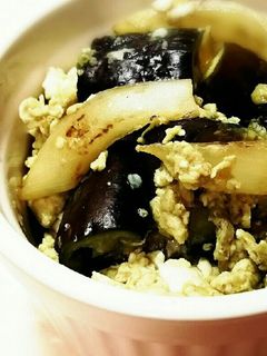 なすと玉ねぎの卵とじ-レシピのメイン写真
