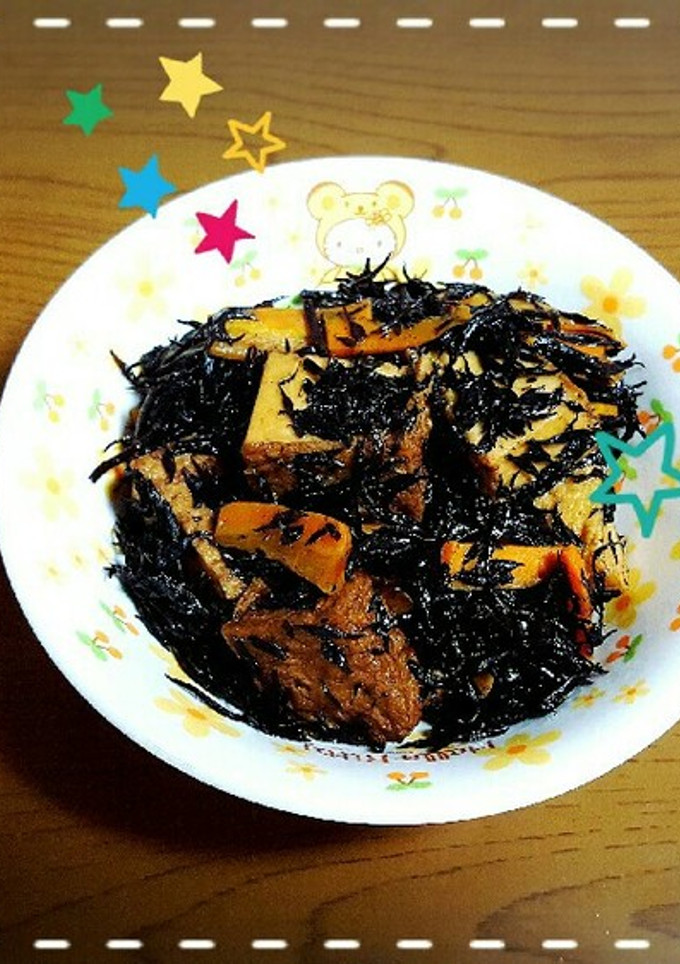 ♡厚揚げ入り♪美味しいひじきの煮物♡-レシピのメイン写真