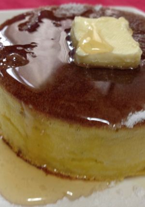 カフェ風♡絶品カボチャのパンケーキ-レシピのメイン写真