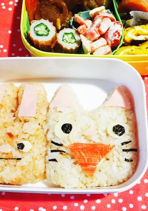 簡単!キャラ弁!ノンタン♡うさぎ-レシピのメイン写真