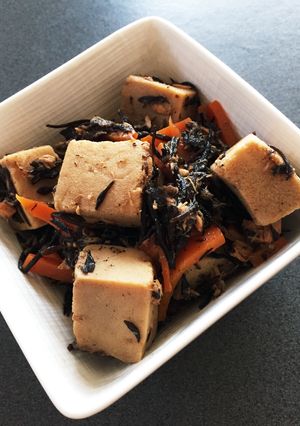 栄養満点ツナ旨！高野豆腐とひじきの甘辛煮-レシピのメイン写真