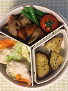 【30分ずぼら弁当】おやつサツマイモ-レシピのメイン写真
