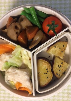 【30分ずぼら弁当】おやつサツマイモ-レシピのメイン写真