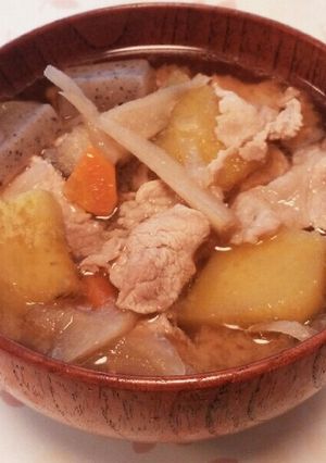 さつまいも入りの美味しい簡単な豚汁♪-レシピのメイン写真