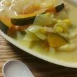ケチャップだしで豆乳スープ