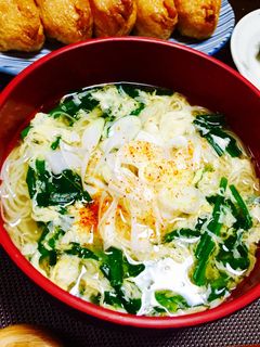 暖ったかい♬ニラ玉にゅう麺♪-レシピのメイン写真
