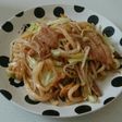 回鍋肉の残りでめちゃウマ焼きうどん