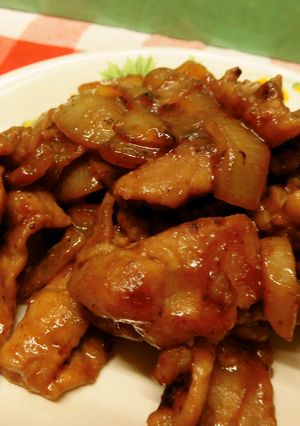 お弁当に！豚肉と玉ねぎの味噌炒め♪-レシピのメイン写真
