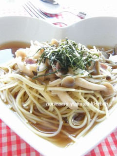 キノコたっぷりのスープパスタ♪-レシピのメイン写真
