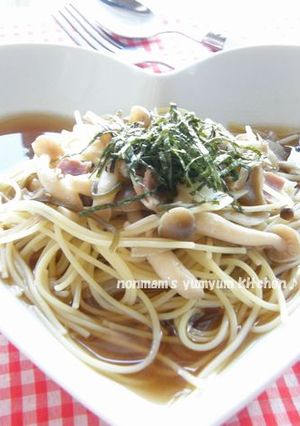 キノコたっぷりのスープパスタ♪-レシピのメイン写真