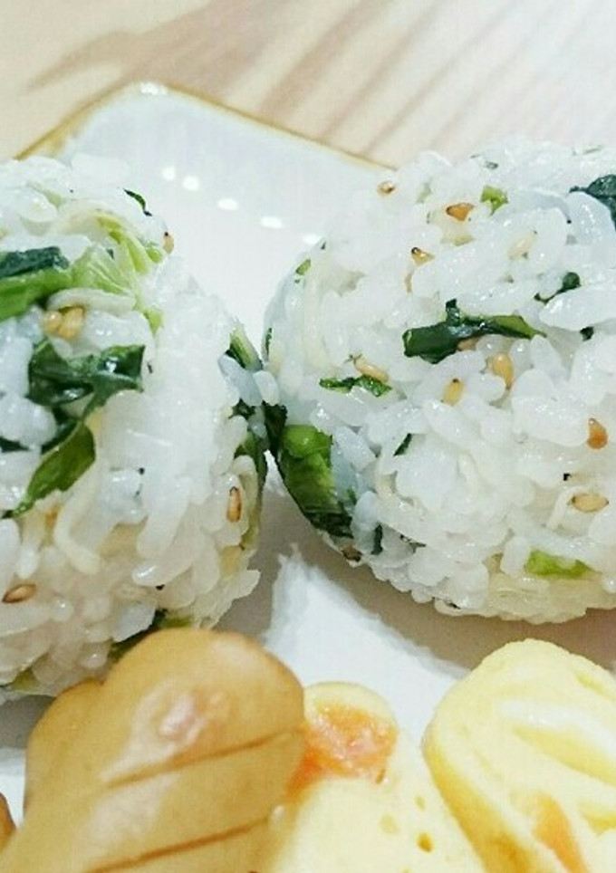 小松菜としらす❀混ぜご飯-レシピのメイン写真