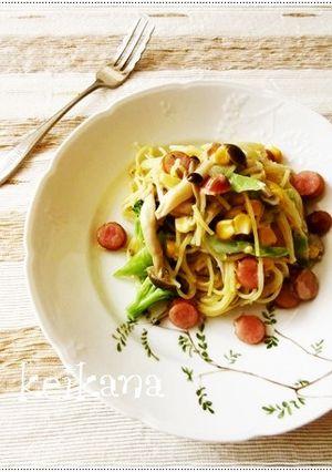 あり合わせ＆フライパンでクリームパスタ♡-レシピのメイン写真