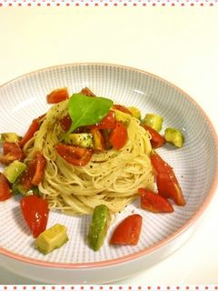 ☆トマトとアボカドの冷製パスタ☆-レシピのメイン写真