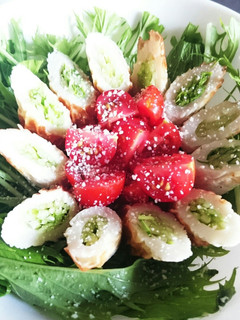 水菜とちくわのお手軽サラダ-レシピのメイン写真