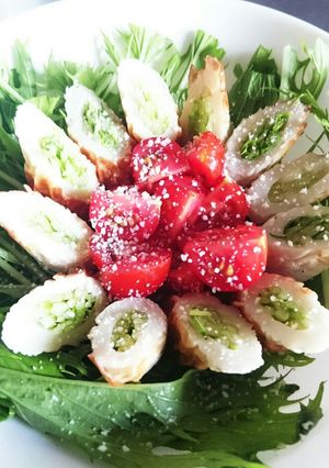 水菜とちくわのお手軽サラダ-レシピのメイン写真